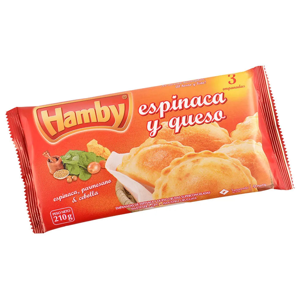 EMPANADAS HAMBY ESPINACA Y QUESO 3 UNIDADES