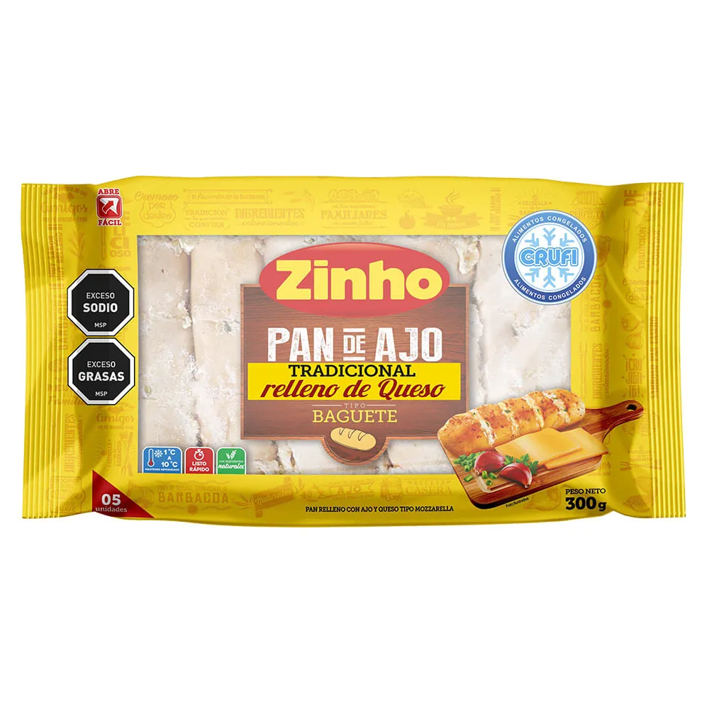 ZINHO GARLIC BREAD 300G