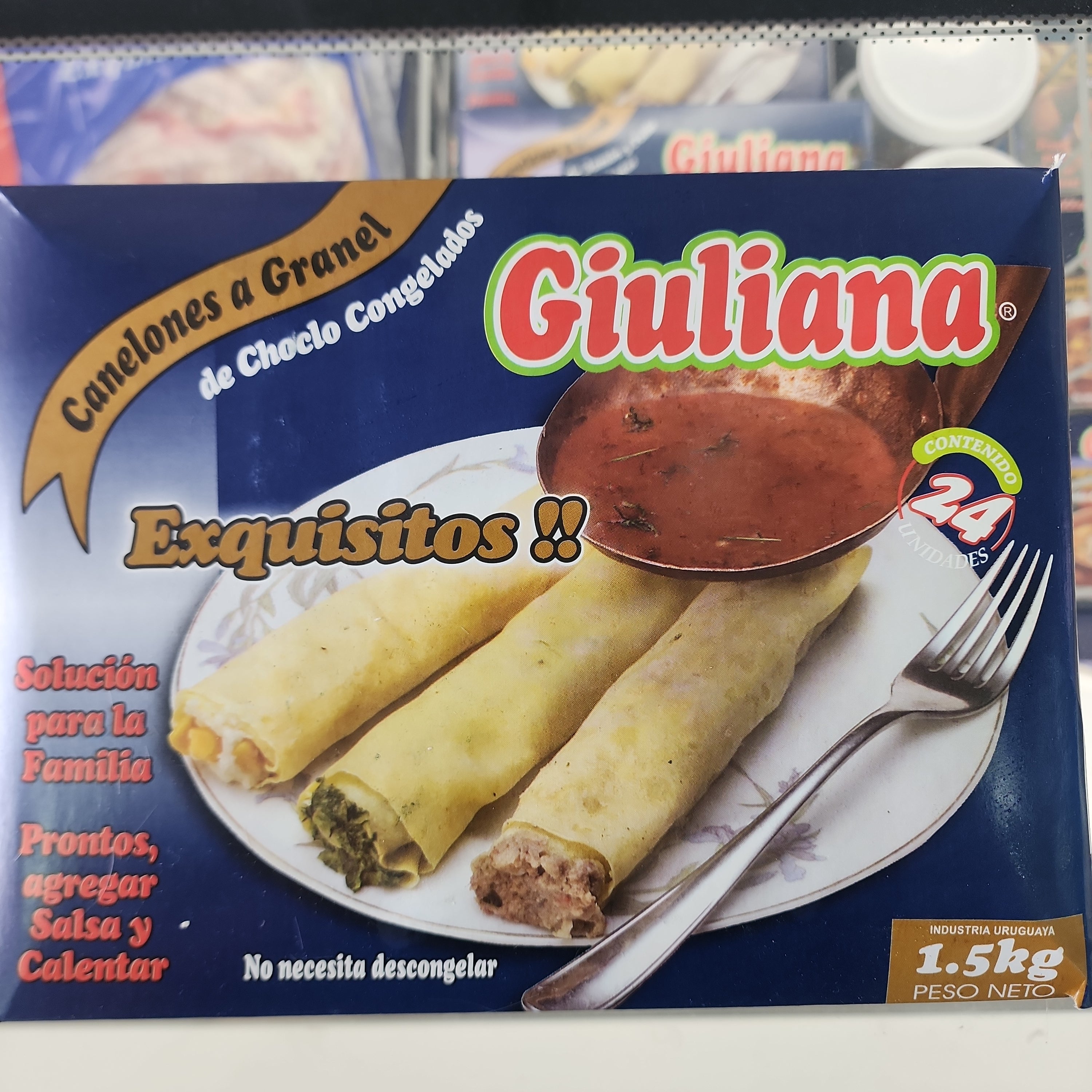 CANELONES DE CHOCLO 24 UNIDADES