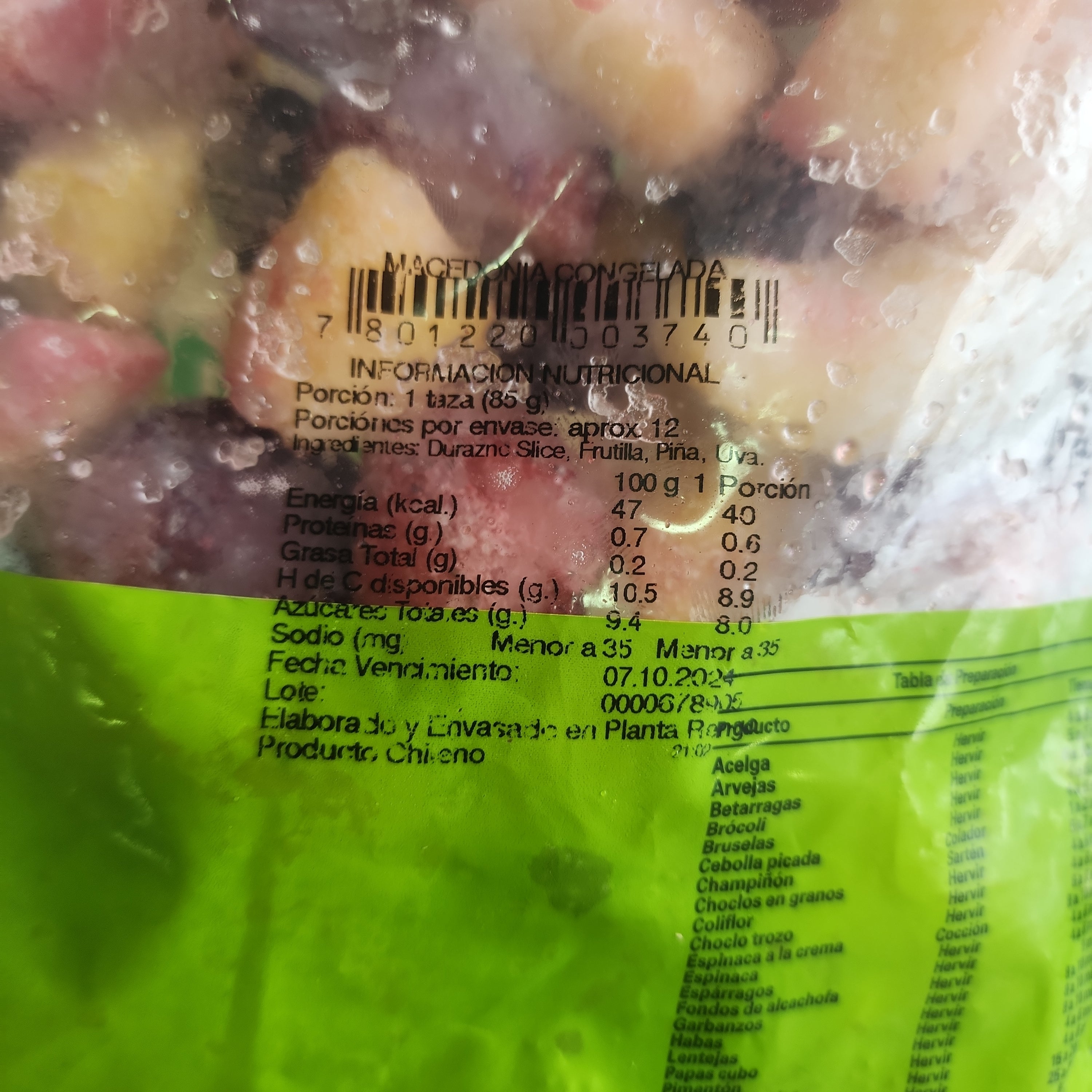 MISTURA DE FRUTAS 1KG