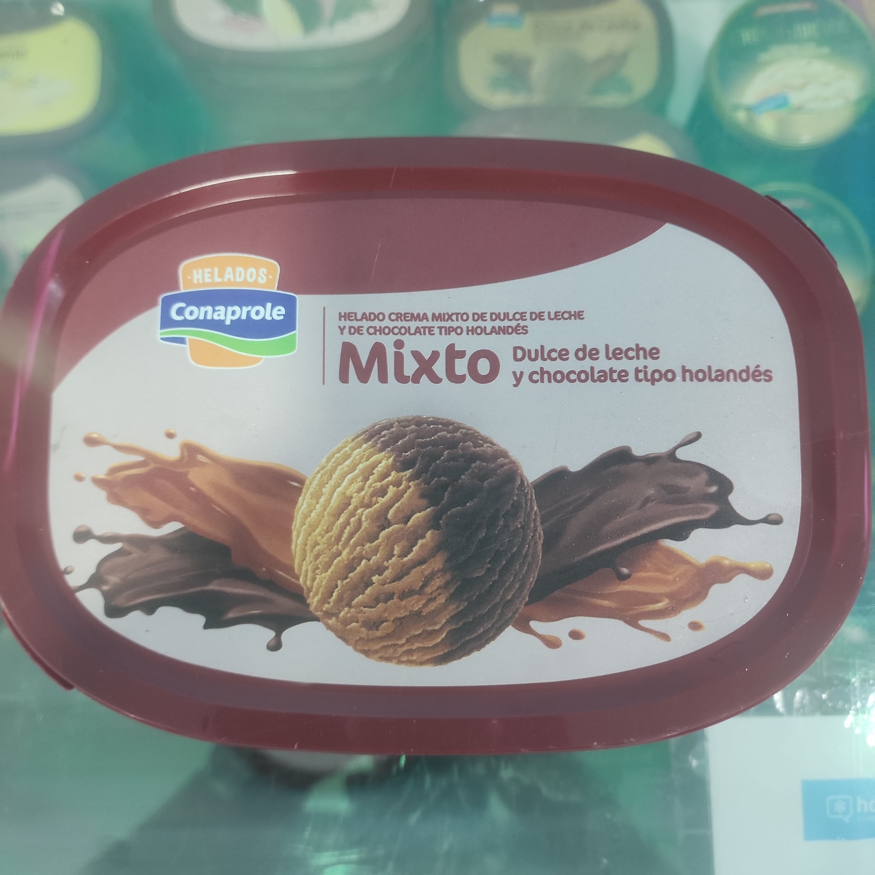 GELADO CONAPROLE 2L MISTA DOCE DE LEITE E CHOCOLATE