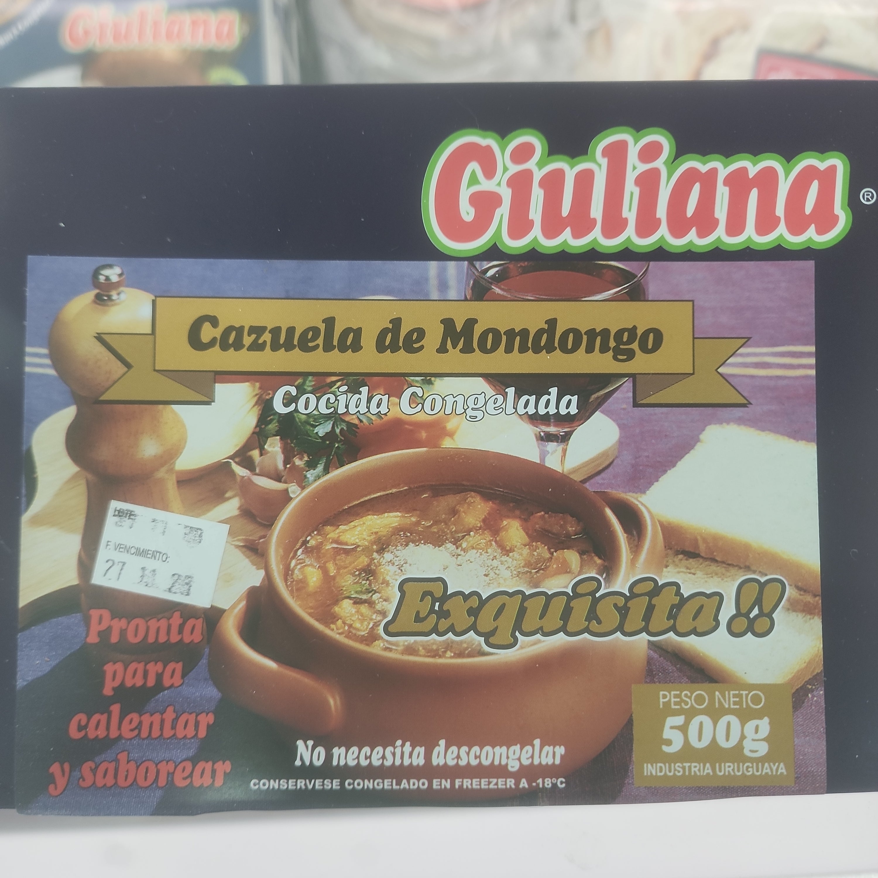 CAZUELA DE MONGONGO