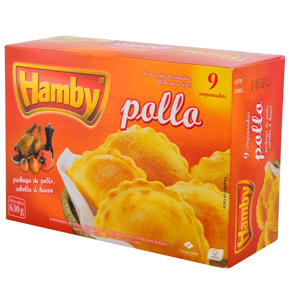 PADRÕES DE FRANGO HAMBY 9 UNIDADES