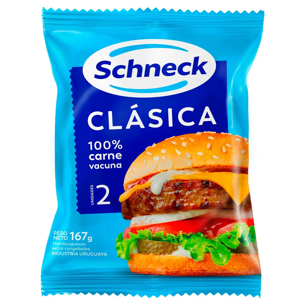 CAJA DE HAMBURGUESAS SCHNECK X84