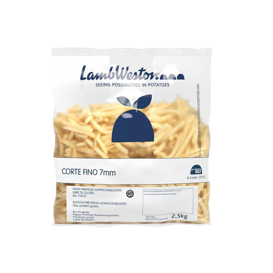 PAPAS FRITAS LAMB WESTON CORTE FINO 2.25KG