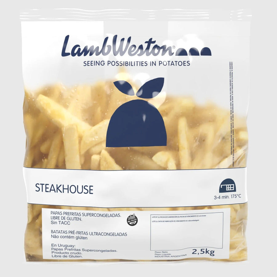 PAPAS FRITAS LAMB WESTON STEAKHOUSE 2.5KG