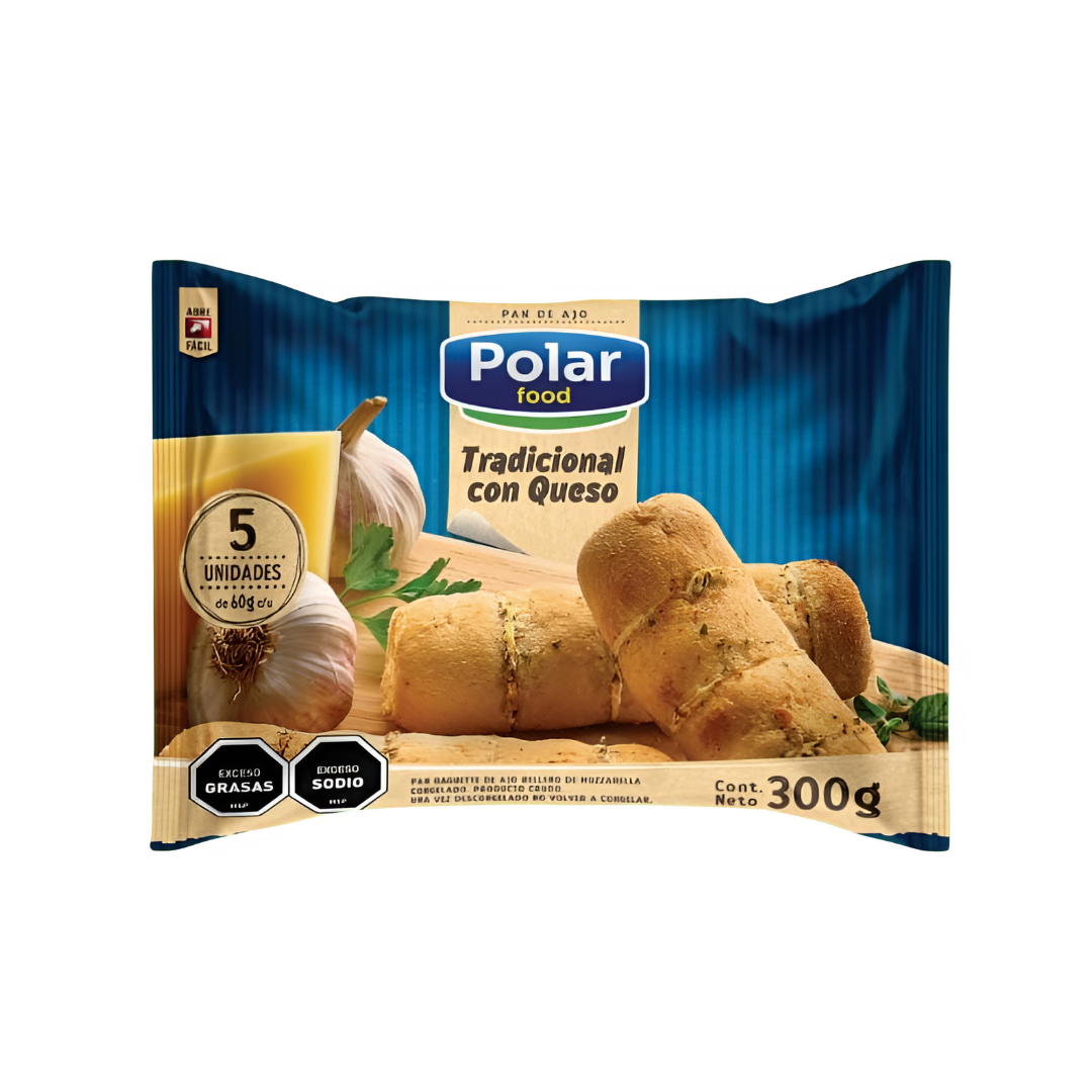 PAN DE AJO POLAR FOODS 5 UNIDADES BY CONAPROLE