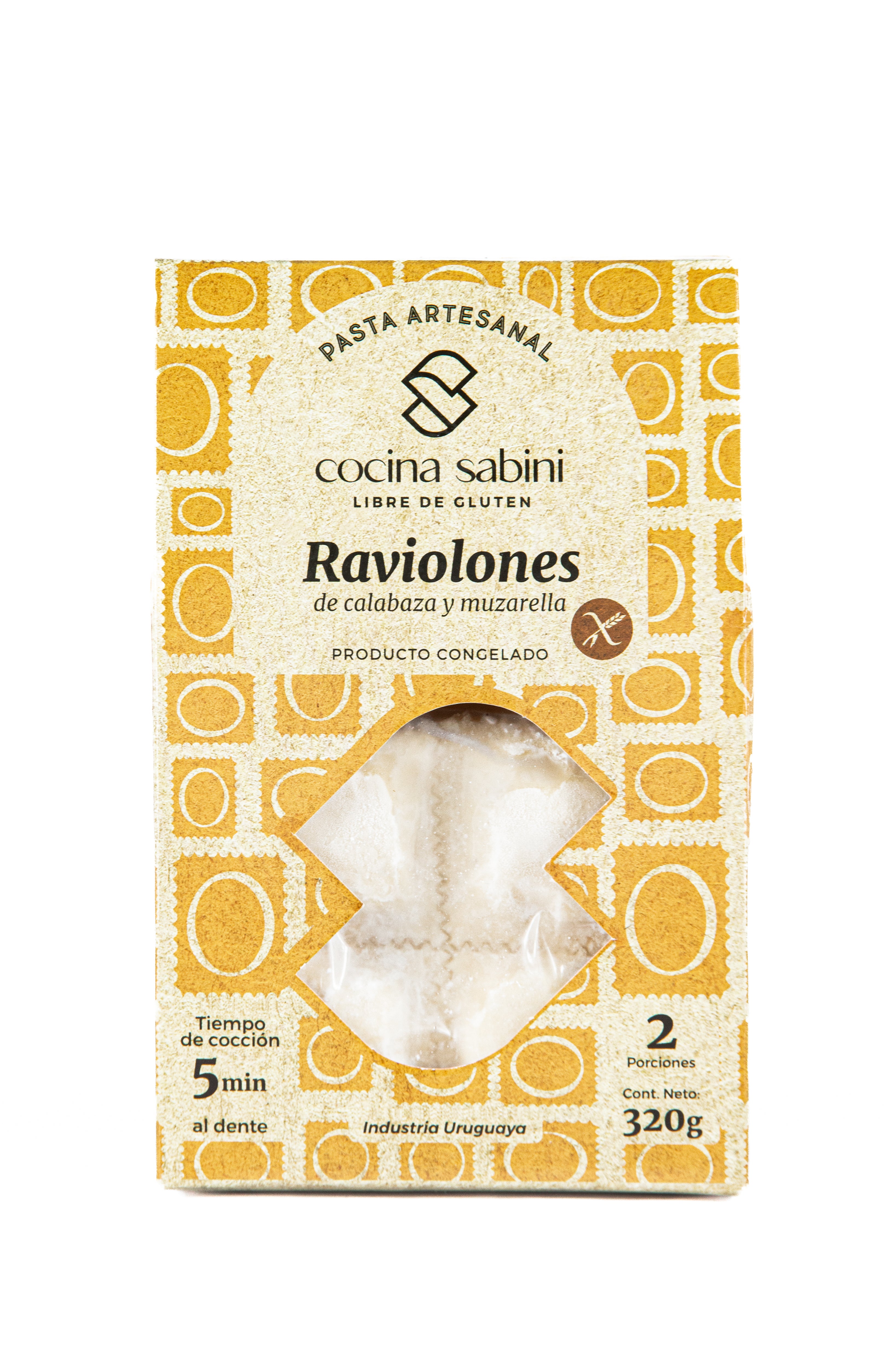 RAVIOLONS DE ABÓBORA E MUSSARELA 320G