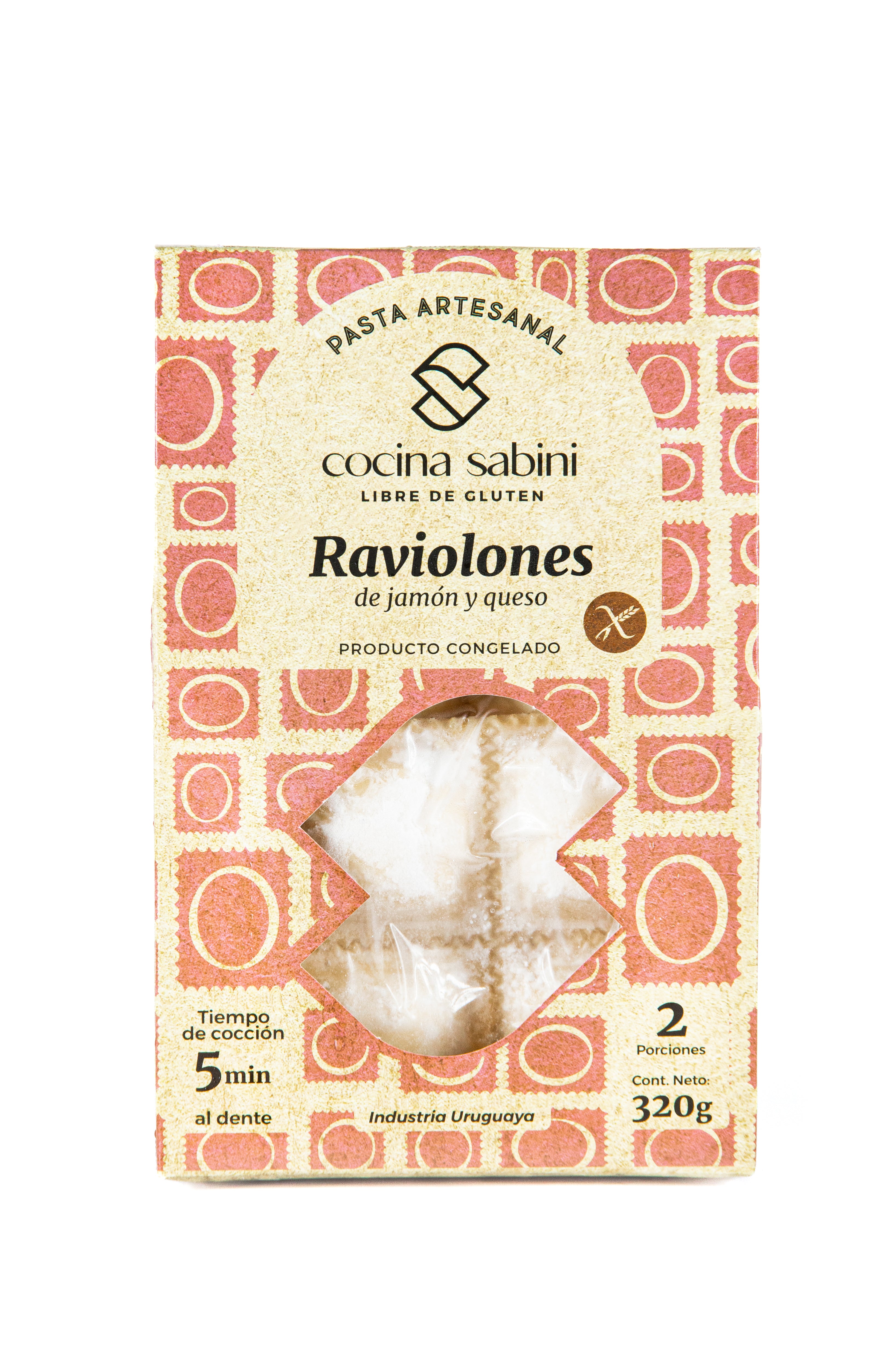 RAVIOLONES DE JAMON Y QUESO 320G