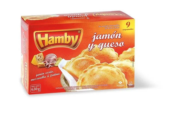 EMPANADAS HAMBY JAMON Y QUESO 9 UNIDADES