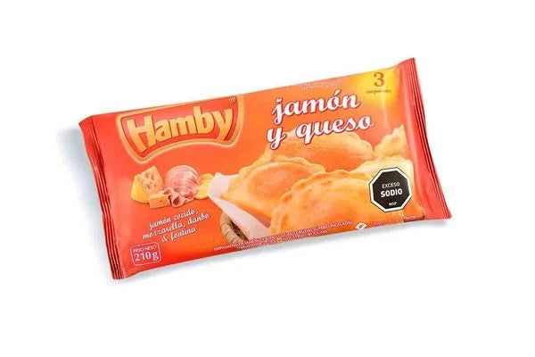 PANADAS DE PRESUNTO E QUEIJO HAMBY 3 UNIDADES