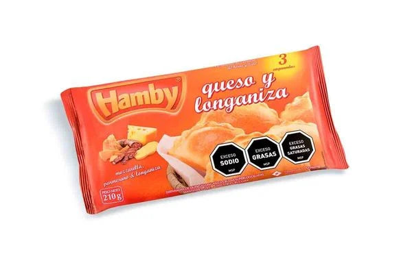 EMPANADAS HAMBY QUESO Y LONGANIZA 3 UNIDADES