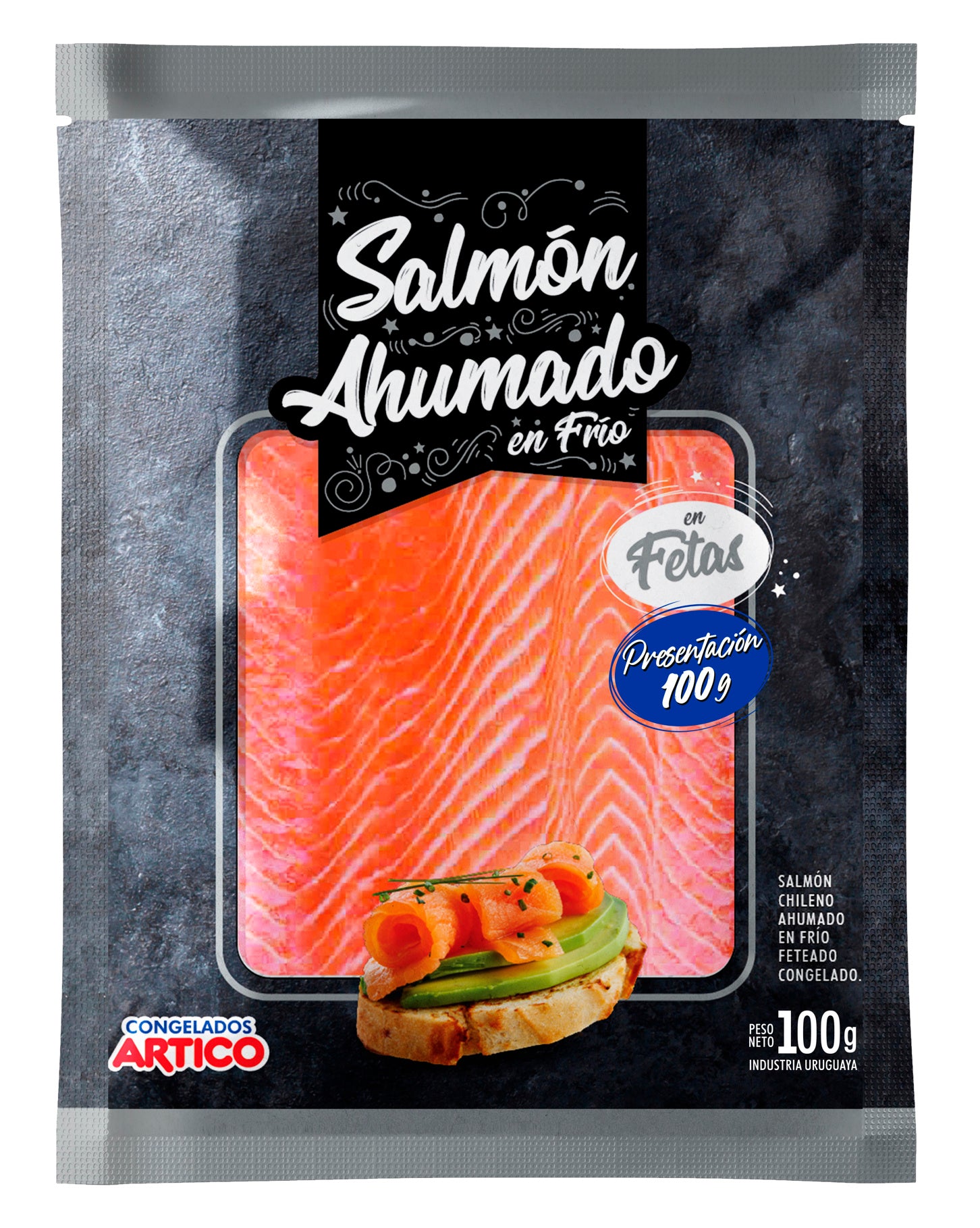 SALMON AUMADO EN FETAS 100G