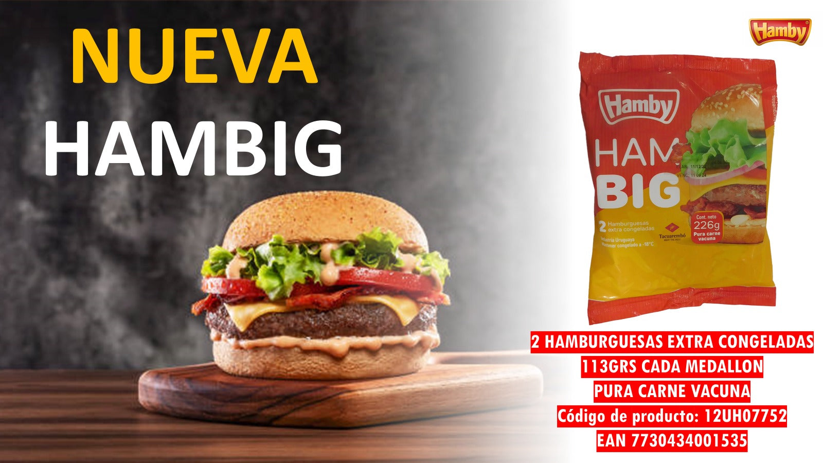 HAMBY HAM BIG XL BURGER