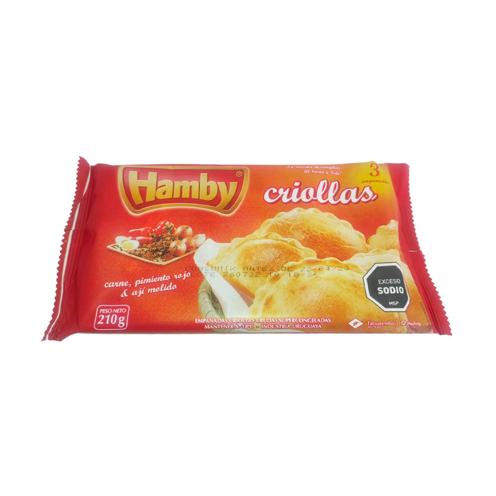 PANADAS CREOLE HAMBY 3 UNIDADES