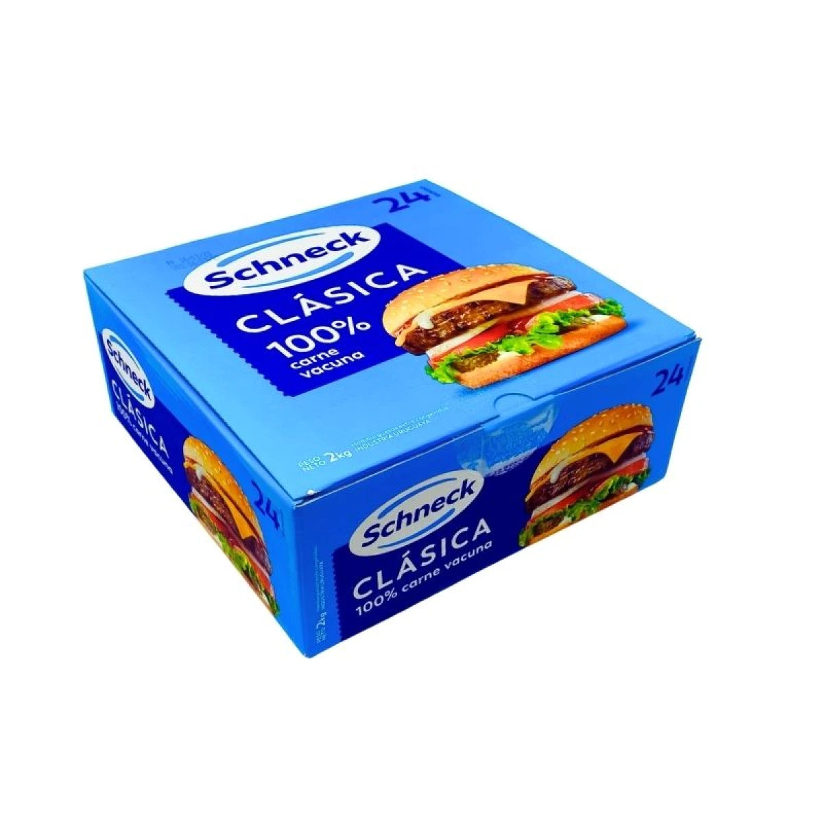 CAJA DE HAMBURGUESAS SCHNECK X24