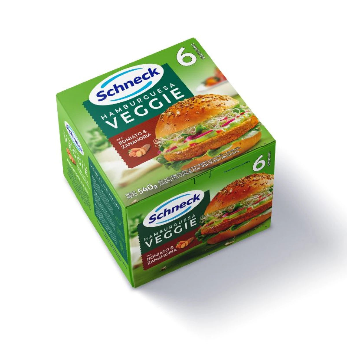 HAMBURGUESAS VEGGIE BONIATO Y ZANAHORIA SCHNECK X6