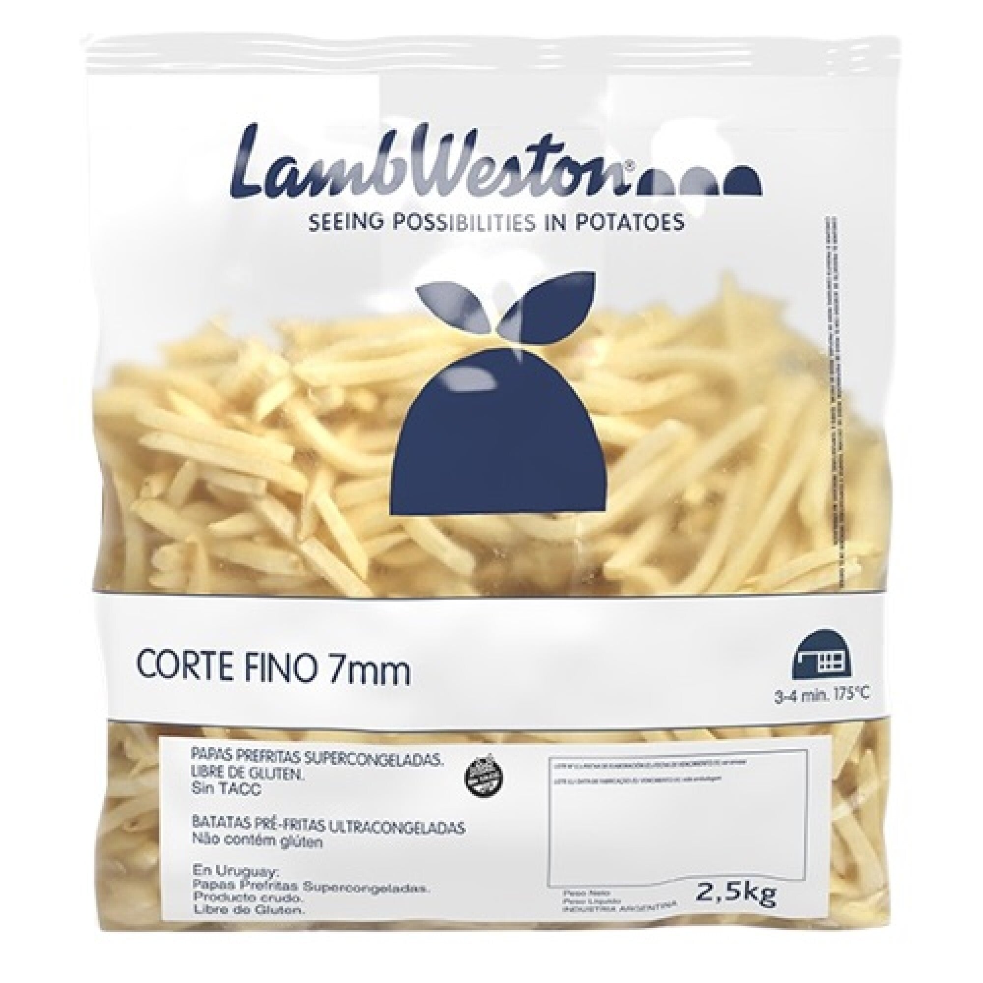 PAPAS FRITAS LAMB WESTON CORTE FINO 2.25KG